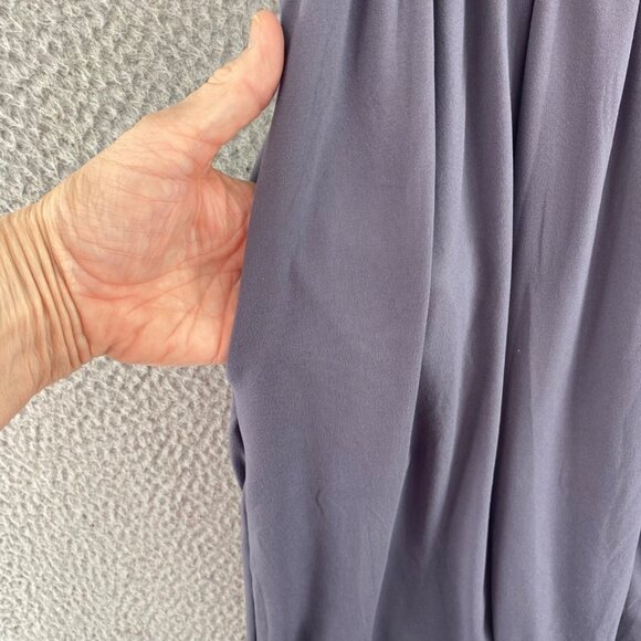 Shop Basic USA Dress Women Medium Gray Blouson Empire Surplice Short Sleeve NWT - Picture 5 of 11